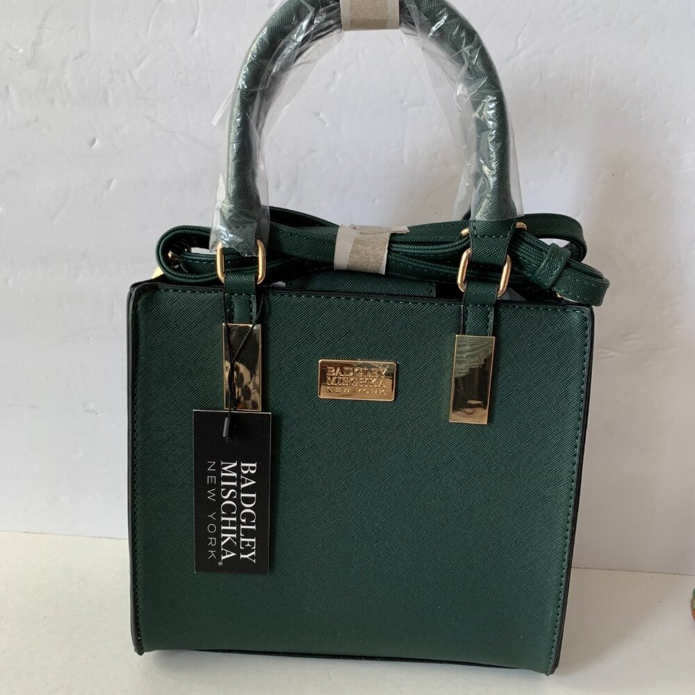 Badgley Mischka Green crossbody purse NWT - Picture 2 of 11
